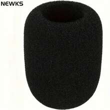 Newks Premium Black Microphone Cover - Thickened Washable Sponge, Breathable,Strong Elasticity