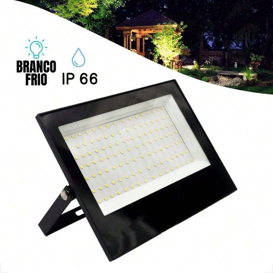 200W Led Floodlight IP66 Cold White Light 6500K Bivolt Waterproof Garden Projector - 冷白 - 查看 1