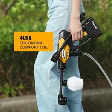 Portable Cordless Pressure Washer 435PSI: Battery Jet Washer Cleaner Kit With Water Tank Includes 2pcs 20V Batteries - OrangePWwith2BAT - View 4