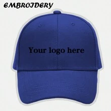 [Custom-Made] 1pc Solid Color Hard Top Baseball Cap With Customizable Embroidered Content, Suitable For Men And Women, Large Head Size Makes Face Look Smaller - Multicolor - View 8