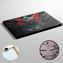 Framed-Sci-Fi Robot Wall Art Canvas Painting, Legendary Mecha Style, Suitable For Arcades, Bars, Living Rooms, Studies, Dining Rooms, And Bedrooms – A Perfect Valentine's Day Gift