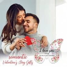 1pc Acrylic Plaque Gift For Her Him Anniversary Day, Butterfly Acrylic Plaque Signs, Wedding Valentine's Day For Girlfriend, Wife, Husband, Boyfriend To My Dear I Love You ZI-23