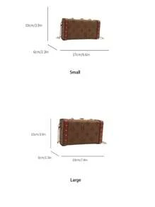 New Fashionable Niche Chain Shoulder Bag, Classic Print, Shoulder Crossbody Bag, High-End Versatile Retro Floral Small Square Bag, Phone & Coin Pouch, Valentine's Day Gift