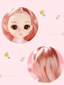 1 件逼真的公主装扮娃娃，可移动关节儿童女孩娃娃，可更换服装，适合角色扮演