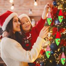 Christmas Faceless Doll Doll Decoration-8pcs-Green-15*7.6CM