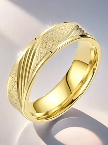 1 Pc Custom Matte Cut Twill Stainless Steel For Women Men Personalized Jewelry Birthday Party Valentine's Day Jewellery Gift Name Engrave - Multicolor - View 8