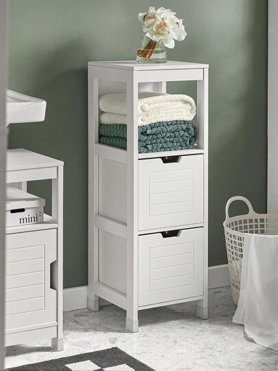 SoBuy FRG127 Bathroom Chest Of Drawers Bathroom Cabinet With Foot Pad Chest Of Drawers Bathroom Bathroom Furniture White
