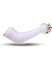 Mosquito Repellent Ice Sleeve Summer Ice Silk Sunscreen Sleeve Gloves Outdoor UV Protection Cycling And Driving Sleeves For Men And Women Set Of - Multicolor - View 15