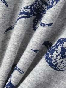 2pcs Young Boys' Dinosaur Allover Print Long Sleeve Pajama Set, Lightweight For Spring & Summer - Grey - View 9