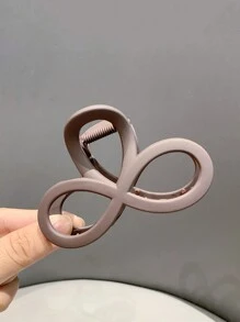 1 pièce Pince à cheveux de style princesse doux et délicat, de texture de haute qualité, de style bohème mignon, simple et élégant, de style loisir et vacances 8,5 cm/3,3 pouces, couleur marron foncé mat, convient aux femmes et aux filles pour l'utilisation quotidienne, queue de cheval haute, trajet, festival, fête, cadeau. Accessoire pour cheveux, pince à cheveux, barrette, pinces à cheveux