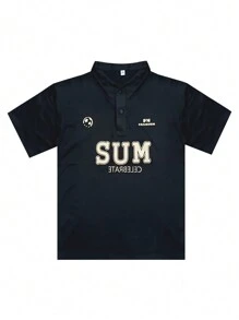 Men's Turndown Collar Polo Shirt, Short Sleeve T-Shirt, Summer New Arrival
