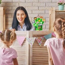 Animals Felt Story Finger Puppets - DTY Animal Storytelling Hand Puppet Felt Education Gift Farm Insect Zoo  Animal Story Time Early Learning Role Play For - Nhiều màu - Xem 7