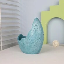 1pc Blue Moon Flower Pot Resin Craft Decor