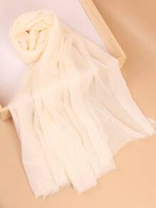 1 Chiếc Khăn Trùm Đầu Bằng Vải Crepe Màu Trơn Phong Cách Bohemian Cổ Điển, Khăn Trùm Đầu Hijab Đơn Giản Cỡ Lớn, Khăn Trùm Đầu Hàng Ngày Cho Phụ Nữ, Băng Đô Cho Mọi Mùa - Nhiều màu - Xem 52