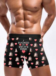 男士定制人脸图案平角内裤,个性化照片内裤,定制人脸图案平角内裤,老公专属定制内裤,定制人脸图案内裤,定制趣味人脸图案平角内裤,周年纪念礼物,情人节礼物,生日礼物,结婚礼物,送给闺蜜的礼物,送给男友的礼物,送给老公的礼物,送给他的礼物,1件装,可爱,简约,趣味 - 黑色 - 查看 3