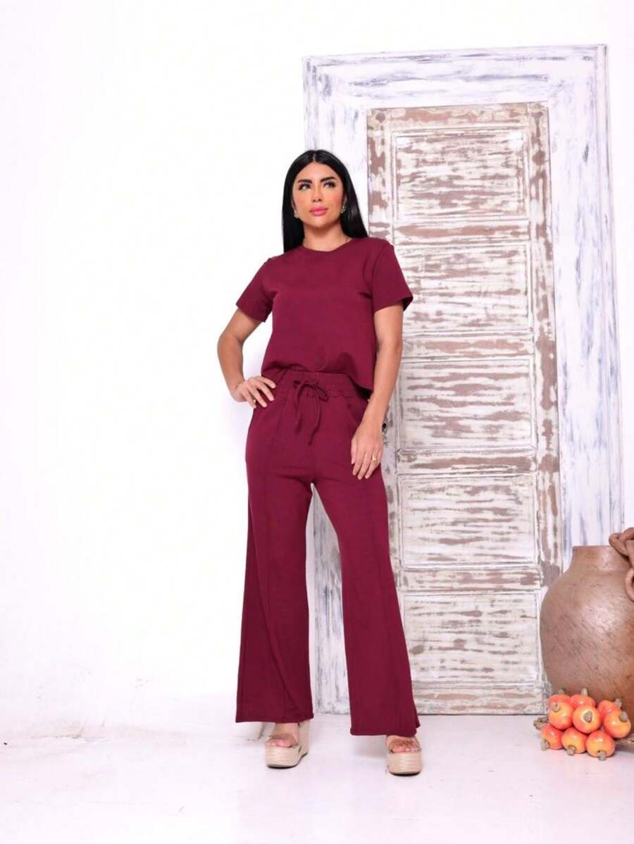 Magenta Shop Women's Comfortable Sweatsuit Set - Burdeos - Ver 1