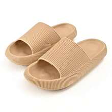 [Recommend Buying One Size Up] New Fashion Versatile EVA Slippers, Simple Striped Indoor/Outdoor Bathroom Slides, Soft Non-Slip Thick Sole, Lightweight & Comfortable, Premium Comfortable Couple Slippers,