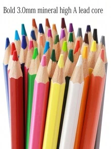 1 Set Customized 12/24/36/48/72 Colored Pencils Set, Oil-Based & Water-Soluble, Colorful Art Supplies For Sketching & Drawing Suitable For Adults & Beginners, Vibrant Colors, Personalized Stationery Gift For Back To School,School Supplies,Back To School,School Gift,For Office,For School,For Classroom,For Teacher Gifts,For University,For Colleague,For Dorm Rooms,For Teacher,For Boys And Girls,For Teenagers,Junior High School Students,Middle School Students,High School Senior High School Students,College Students,University Students,Freshman,Sophomore,Underclassmen - Multicolor - View 6