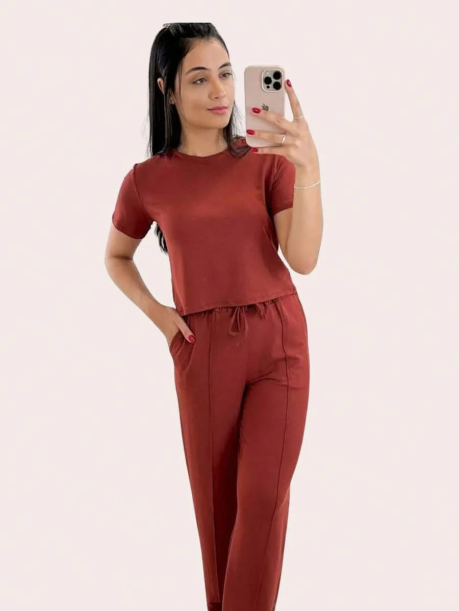 Magenta Shop Women's Comfortable Sweatsuit Set - Tile - View 1