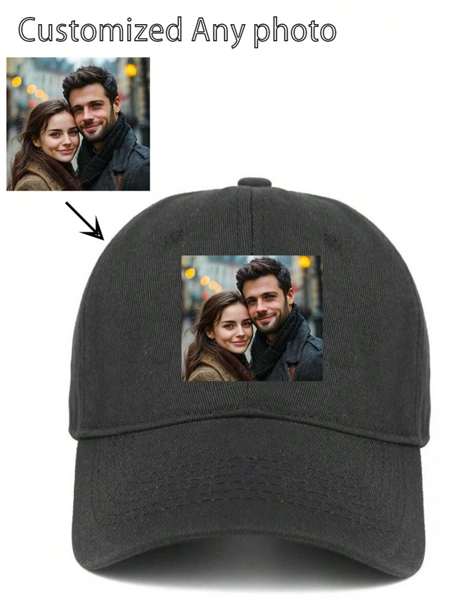 1pc Customized Soft Top Baseball Cap, Casual Adjustable Solid Color Hat, Retro American Snapback, Casual Fashionable Sun Hat, Suitable For Festival Gifts, Beach Parties, Parties, Promotional Hats - Multicolor - View 1