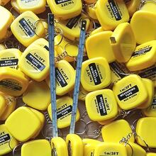 1/3pcs Small Steel Tape Measure, Pull Ruler, 39.37inch Measuring Meter Ruler, Stainless Steel Small Ruler With Keychain, Portable Ruler Gift - Multicolor - View 4