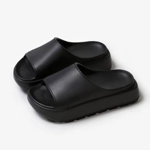 2024 New Fashionable Versatile EVA Women Slippers, 55mm/2.16in, Lightweight, Stylish, Elegant Thick-Soled Increasing Height Sandals, Anti-Slip Thick Bottom Casual Home Bathroom Outdoor Wear, Soft Cushiony Feeling