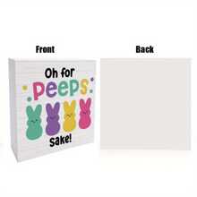 One 3.94inch * 3.94icnh Easter Bunny PVC Desktop Decoration - "Oh, For The Sake Of Birds" - Colored Foam Package - Color - View 6