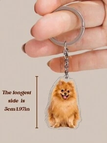 个性化照片钥匙扣，定制亚克力钥匙扣，定制肖像钥匙扣，可爱的个性化设计钥匙扣，卡哇伊钥匙扣，时尚，多彩，简约，独特的个性化定制礼物，适合男朋友，女朋友，家人，朋友，宠物 - 彩色 - 查看 7