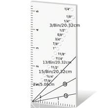 Sewing Machine Gauge, Tailor Tool With Wear-Resistant Edge For Embroidery, Pattern Making And Handcraft - Clear - View 1