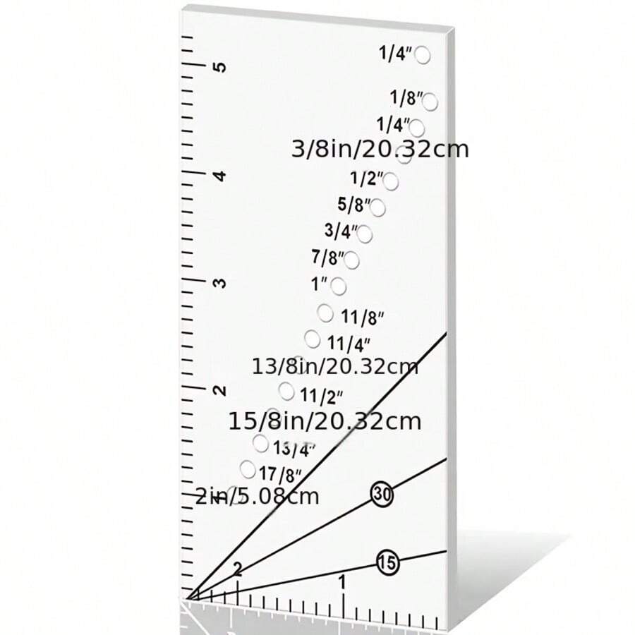 Sewing Machine Gauge, Tailor Tool With Wear-Resistant Edge For Embroidery, Pattern Making And Handcraft - Clear - View 1