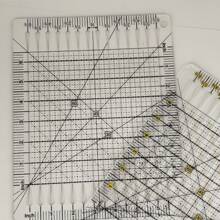 Regla de corte de acrílico para acolchados - Transparente, plantilla de costura y patchwork de 6/12 pulgadas para manualidades DIY