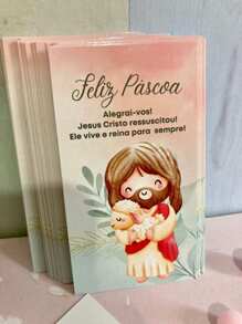 50 Easter Gift Cards - Christian Easter Tag - Ready For Delivery - 彩色 - 查看 3