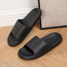2024 Fashionable & Versatile Faux Leather Pattern EVA Sandals, Monolithic Minimalist Ins Style, High-End Leather Texture Suitable For Indoor/Outdoor Wear, Lightweight Comfortable Soft