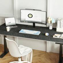 Felt Desk | Computer Desk(36x12Inches) | Large Felt Mouse Pad And Keyboard | Desk Protector Office | Dark Gray - 深灰色 - 查看 7