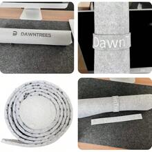 Felt Desk | Computer Desk(36x12Inches) | Large Felt Mouse Pad And Keyboard | Desk Protector Office | Dark Gray - 淺灰色 - 查看 10