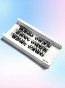 Clusters de cílios de alta qualidade 3 fileiras super fofos cílios individuais D Curl 10-18MIX Cluster Lashes Volume Wispy Lash Extension macio e confortável fácil faça você mesmo em casa (FDG588L)