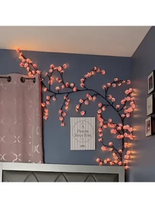 1pc 144 LED Flower Vine Branch Light - USB Powered/8 Modes/DIY Gift And Romantic Decor | Living Room, Bedroom, Outdoor | Ideal For Valentine's Day, Thanksgiving/New Year Party Decoration