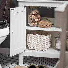 SoBuy FRG202 Washbasin Base Cabinet Bathroom Cabinet Vanity Unit Base Cabinet Bathroom Furniture WHT Approx: 60x62x30cm - White - View 9