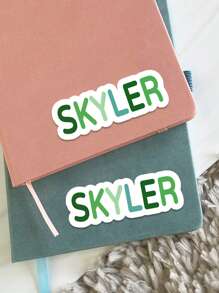 10pcs Custom Name Sticker | Personalized First And Last Name Sticker | Personalized Laptop Sticker | Water Bottle Name Sticker | Boys Personalized Custom Name Water Resistant Label For Daycare, School, Etc | Homecoming Season | Valentine's Day Back To School,Multi-Functional,Ornamental,Letter,Stylish,Modern,Colorful,Cute,Adorable,Casual,Custom,Personalised,Unique,Customized,Ideal Gifts For Him,Ideal Gifts For Her