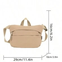 Borsa a tracolla in tela da donna casual per lavoro e pendolarismo, leggera borsa a tracolla sportiva per esterno, borsa a tracolla casual unisex - a mano