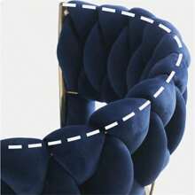 6 Velvet Swivel Adjustable Benches Nordic Gold Base - Black - View 4