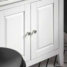 SoBuy FRG202 Washbasin Base Cabinet Bathroom Cabinet Vanity Unit Base Cabinet Bathroom Furniture WHT Approx: 60x62x30cm - White - View 8