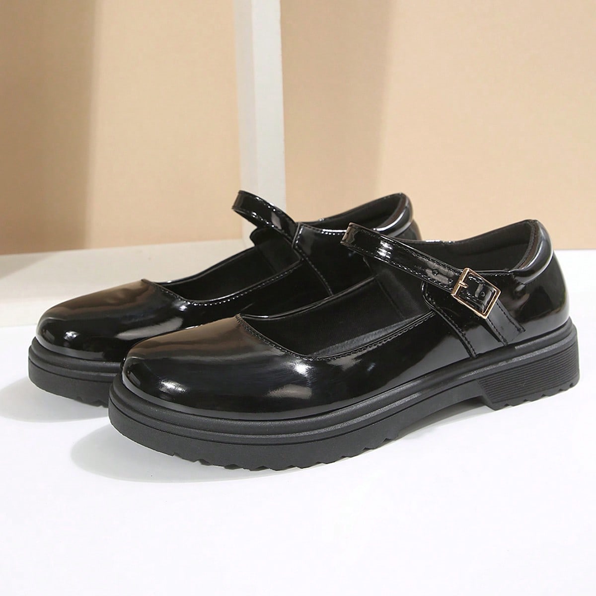 Mocasines con suela gruesa para primavera y otoño, zapatos casuales cómodos con tacón ancho, estilo universitario, versátiles, adecuados para estu