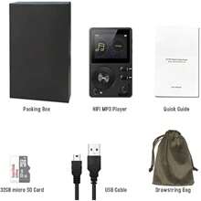 H2 HiFi MP3 Player With Bluetooth High Resolution Bluetooth MP3 Music Player Lossless DSD DAC FLAC Portable Digital Audio Player With 64GB Memory Card Support Up To 256GB - Black1 - View 5