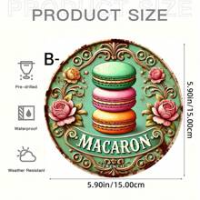1PC Easter Macaron Theme Round Acrylic Logo - The Premier Easter Choice For Interior Home, Bar, Cafe Decoration, Easter Decoration, Ideal Holiday Decoration