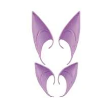 2 piezas Orejas de hada para disfrazarse, accesorios de látex con orejas puntiagudas para fiestas, bailes, disfraces, accesorios para fiestas