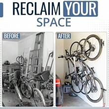 StoreYourBoard Swivel Bike Wall Rack Garage Hanger Hook 2 Pack Black 06499 - Black1 - View 2