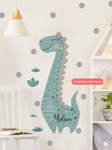 1pc Personalized Kids Height Growth Chart Wall Decals, Animal Design Measurement Wall Stickers For Children's Bedroom, Nursery, Play Room Decoration, Boys Girls Baby Gifts Birthday Graduation