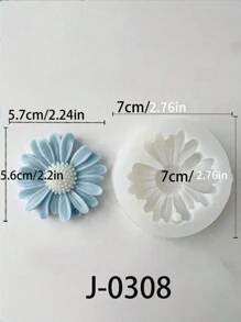 Versatile Silicone Daisy & Sunflower Flower Molds For DIY Resin Jewelry, Hair Clips, Shoe Accessories, Scented Candles, Party Decor, Weddings & Mother's Day - Reusable 3D Silicone Candle Molds For Crafting And Decoration
