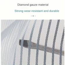 Summer Breathable Anti-Cat/Dog Claw Resistant, Anti-Mosquito Magnetic Snap Curtain Door, High Density Mesh No-Drill Self-Adhesive Screen Door Curtain, Available In Multiple Sizes